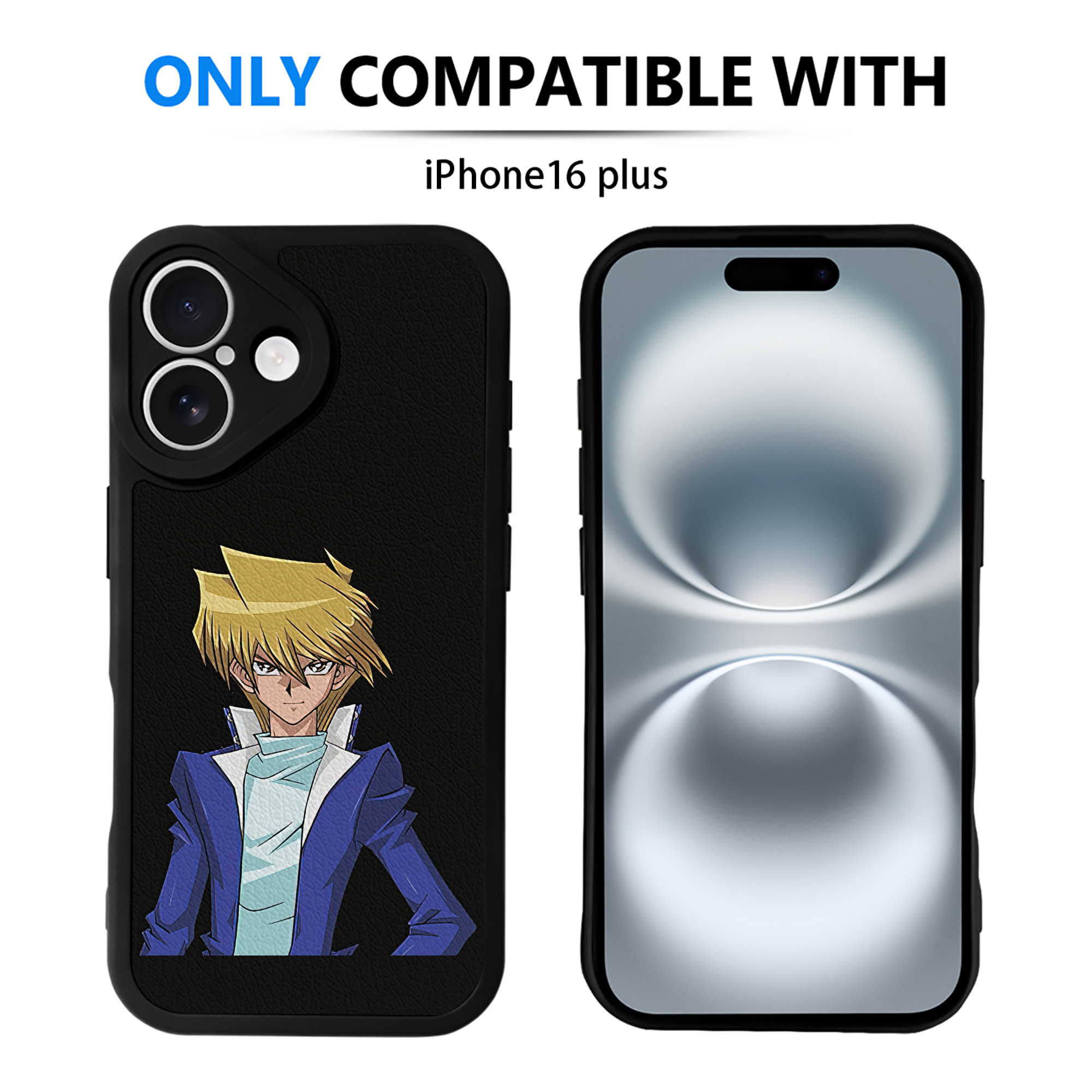 遊☆戯☆王 Yu-Gi-Oh! 【iPhone 16シリーズ対応】シリコンスマホケース（レザー調） 材質：シリコン